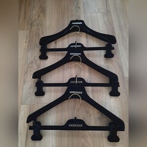Versace Black Velvet Set  Designer Closet Clothing Hanger Lot $190